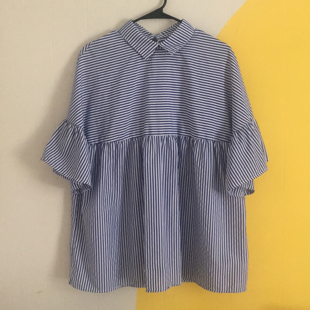 Striped Collared Shirt